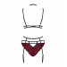 Комплект кружевной с поясом для чулок Obsessive Sugestina 3-pcs set L/XL
