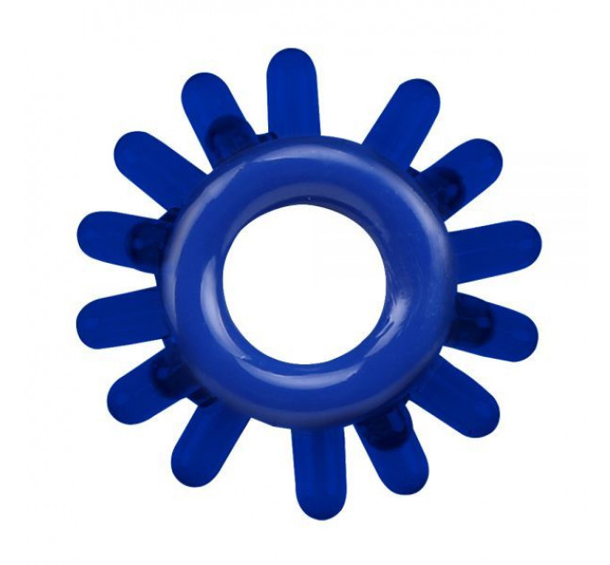 Набір ерекційних кілець Chisa GK Power Cock Rings з різними структурами, сині