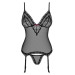 Корсет Obsessive 820-COR-1 corset & panties L/XL