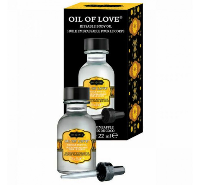 Съедобное масло для поцелуев Kamasutra OIL OF LOVE COCONUT PINEAPPLE 22 мл