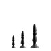 Набор анальных плагов MENZSTUFF 3-PIECE ANAL CONE SET BLACK