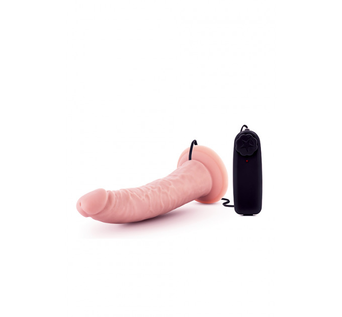 Вибратор Dr. Skin 7 Inch Realistic Vibrating Dildo with Suction Cup Vanilla