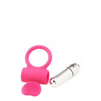 Ерекційне кільце з вібрацією Dream Toys FLIRTS COCKRING PINK