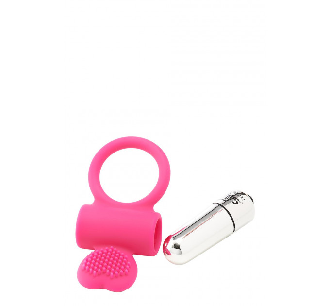 Ерекційне кільце з вібрацією Dream Toys FLIRTS COCKRING PINK