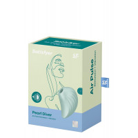 Вакуумний кліторальний стимулятор із вібрацією Satisfyer Pearl Diver mint