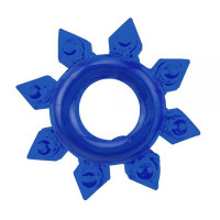 Набір ерекційних кілець Chisa GK Power Cock Rings з різними структурами, сині