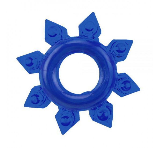 Набір ерекційних кілець Chisa GK Power Cock Rings з різними структурами, сині