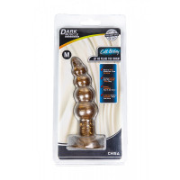 Анальная пробка елочка Chisa Dark Muscle Cdt Bisley Gold на присоске
