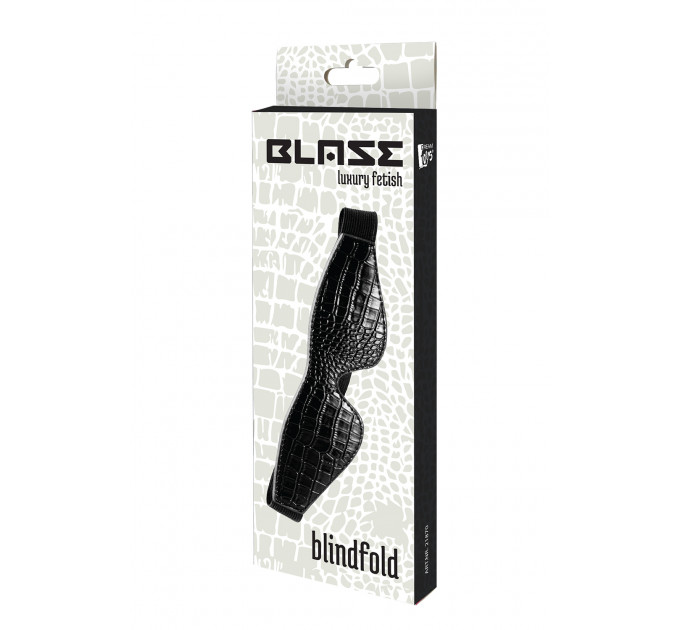 Маска на глаза BLAZE LUXUARY BLINDFOLD CROCO BLACK