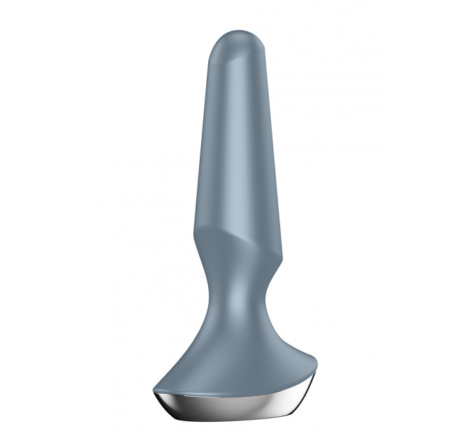 T360163 анальна пробка з функцією управління смартфоном SATISFYER PLUG-ILICIOUS 2 ICE BLUE, серый