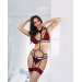 Комплект кружевной с поясом для чулок Obsessive Sugestina 3-pcs set L/XL