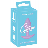 Анальная пробка рельефная Cuties Plugs, фиолетовая