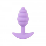Анальная пробка рельефная Cuties Plugs, фиолетовая