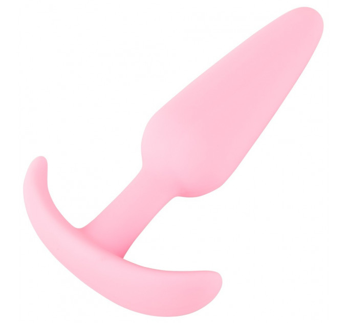 Анальная пробка со стопером Cuties Plugs, розовая