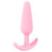 Анальная пробка со стопером Cuties Plugs, розовая