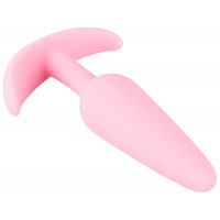 Анальная пробка со стопером Cuties Plugs, розовая