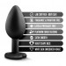 Анальна пробка з каменем Blush TEMPTASIA BLING PLUG SMALL BLACK