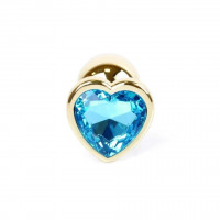 Анальна пробка S з блакитним каменем Boss of toys Jewellery