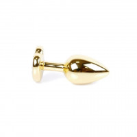 Анальна пробка S з блакитним каменем Boss of toys Jewellery