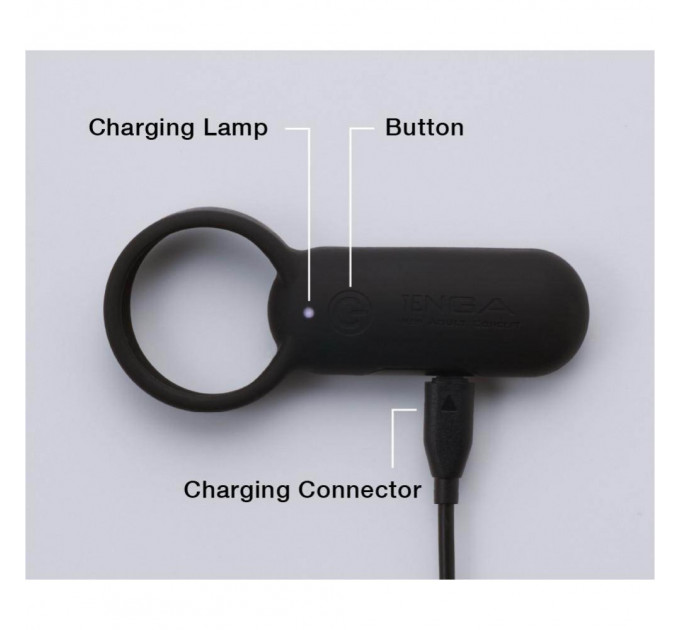 Кільце ерекційне TENGA-SVR SMART VIBE RING Чорне