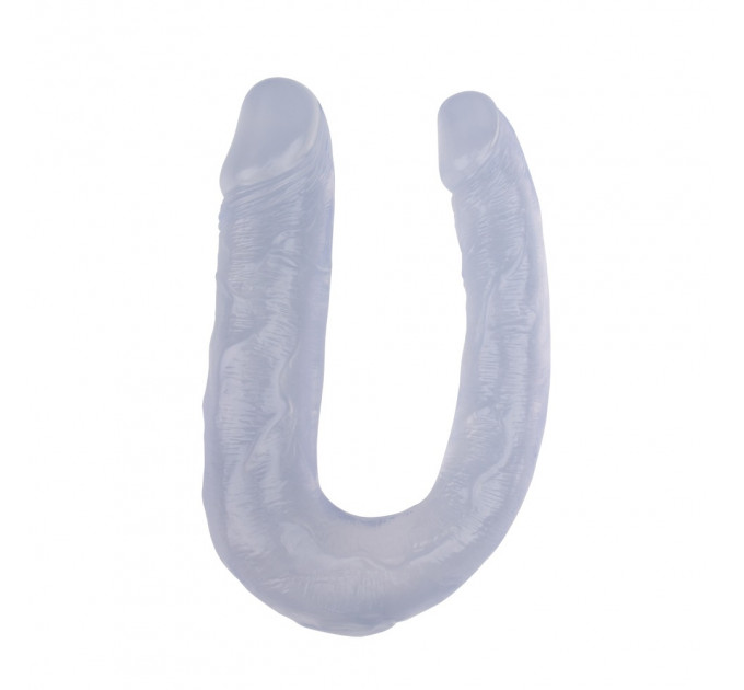 Фаллоимитатор двойной Chisa Hi-Rubber 13 Inch Dildo, прозрачный