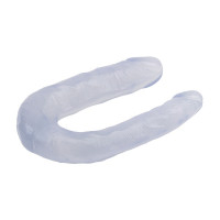 Фаллоимитатор двойной Chisa Hi-Rubber 13 Inch Dildo, прозрачный