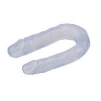 Фаллоимитатор двойной Chisa Hi-Rubber 13 Inch Dildo, прозрачный