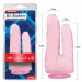 Фаллоимитатор двойной Chisa Hi-Rubber 7.9 на присоске, розовый