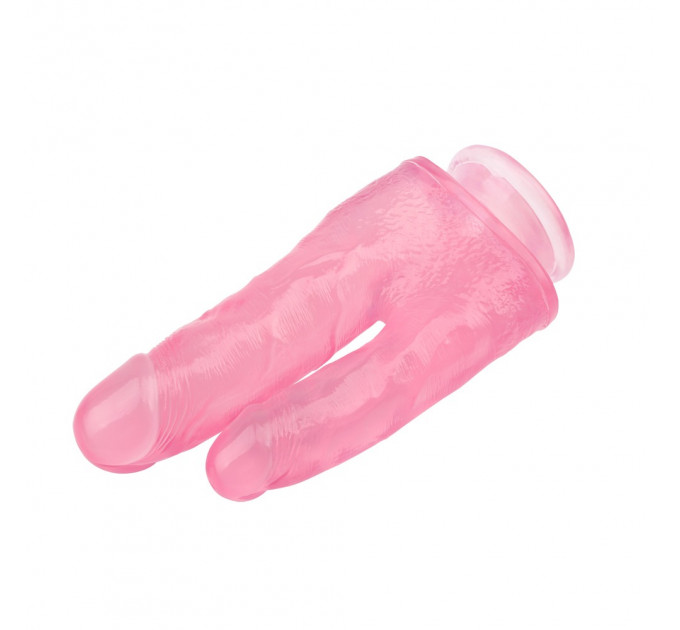 Фаллоимитатор двойной Chisa Hi-Rubber 7.9 на присоске, розовый