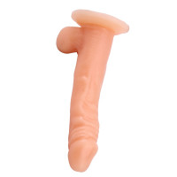 Фаллоимитатор на присоске с мошонкой Chisa Real Touch XXX, бежевый