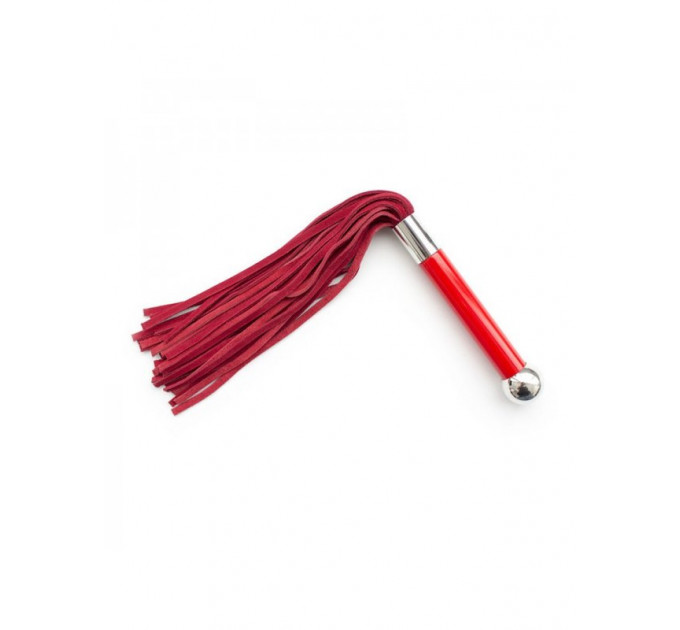 Флоггер DS Fetish Leather flogger suede red