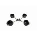 Фиксаторы Leather Hand And Legcuffs - Black