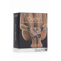 Фіксатори Leather Hand And Legcuffs - Black