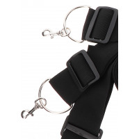 Фіксатори на ліжко з карабінами. чорні Bed Restraints Taboom