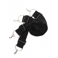 Фіксатори на ліжко з карабінами. чорні Bed Restraints Taboom