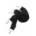 Фиксаторы на кровать с карабинами. черные Bed Restraints Taboom