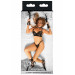 Фиксаторы на кровать с карабинами. черные Bed Restraints Taboom