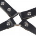 Гартеры с наручниками Star Night Sexy Bondage из экокожи, черные, One Size