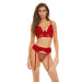 Комплект белья BOMBSHELL BOUDOIR PEEK A BOO WIRE 3 PC SET