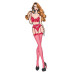 Комплект белья BOMBSHELL BOUDOIR PEEK A BOO WIRE 3 PC SET