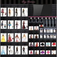 Комплект нижньої білизни Leg Avenue Roleplay Flirty French Maid Black/White O\S