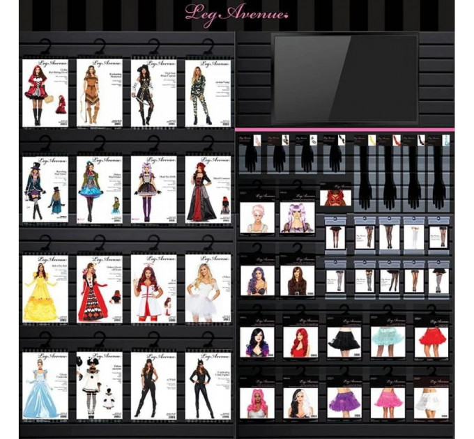 Комплект нижнего белья Leg Avenue Roleplay Flirty French Maid Black/White O\S
