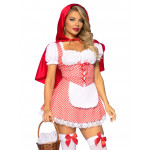 Костюм Красной Шапочки М Leg Avenue Fairytale Miss Red, 2 предмета, красный