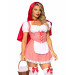 Костюм Красной Шапочки М Leg Avenue Fairytale Miss Red, 2 предмета, красный