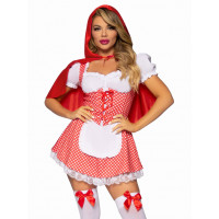Костюм Червоної Шапочки М Leg Avenue Fairytale Miss Red, 2 предмети, червоний