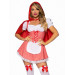 Костюм Красной Шапочки М Leg Avenue Fairytale Miss Red, 2 предмета, красный
