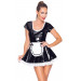 Костюм секси горничной Black Level Vinyl Maid's Dress, S, черное