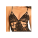 Кружевной комплект PC CAGED LACE GARTER CHEMISE & G-STRING SET BLACK, S/M