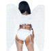 Крылья ангела из перьев Leg Avenue White Feather Wings - Hvit
