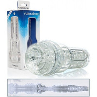 Мастурбатор у колбі з внутрішнім рельєфом Fleshlight GO Torque Ice, прозорий